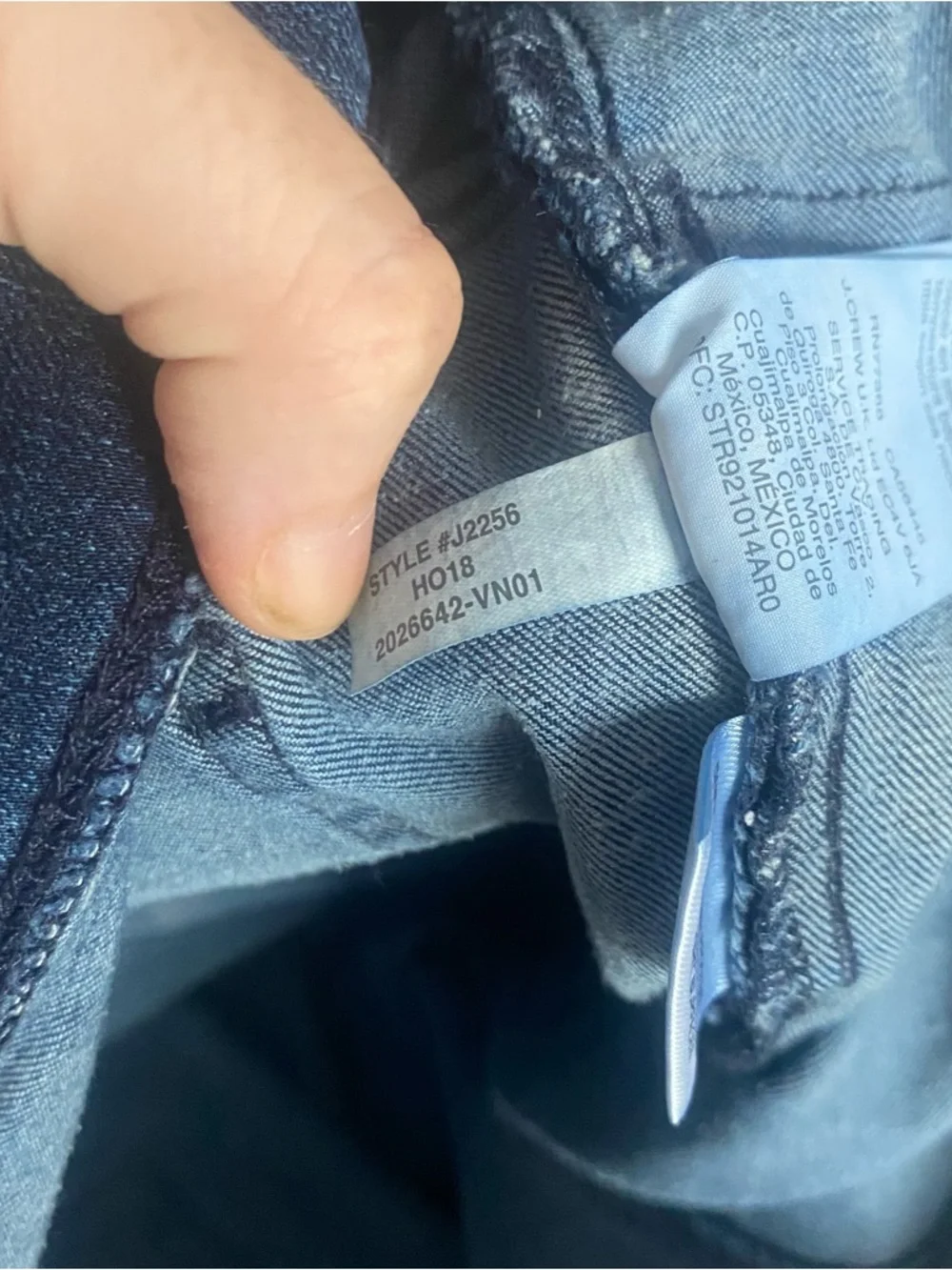 J. Crew Pull-on toothpick jean in indigo size 33